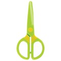 Ножницы ЮНЛАНДИЯ "МУЛЬТЯШКИ", 125 мм, с безопасными пластиковыми лезвиями, зеленые, 236983 236983