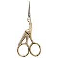 Ножницы для вышивания и рукоделия 120 мм, ЦАПЕЛЬКИ, золотистые, ОСТРОВ СОКРОВИЩ, 665601 665601