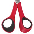 Ножницы для хобби и рукоделия ОСТРОВ СОКРОВИЩ 140 мм, 3-х сторонняя заточка, красно-черные, 237105 237105