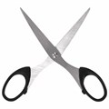 Ножницы BRAUBERG "Classic", 160 мм, черные, классической формы, 2-х сторонняя заточка, 230933 230933