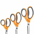 Ножницы BRAUBERG "PROFESSIONAL" 3 шт. (135, 180, 210 мм), серо-оранжевые ручки, ВЫГОДНАЯ УПАКОВКА, 272981 272981