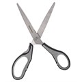 Ножницы BRAUBERG "SUPER", 230 мм, серо-черные, 2-х сторонняя заточка, эргономичные ручки, 237297 237297