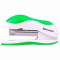Степлер №10 BRAUBERG "JET", до 15 листов, эргономичный, бело-зеленый, 228580 228580