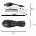 Степлер №10 BRAUBERG "JET", до 15 листов, эргономичный, бело-черный, 228581 228581