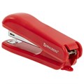 Степлер №10 BRAUBERG "SX-19", до 12 листов, с антистеплером, красный, 228589 228589