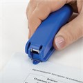 Степлер №10 BRAUBERG "SX-19", до 12 листов, с антистеплером, синий, 228588 228588