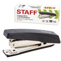 Степлер №10 STAFF "Basic", до 10 листов, с антистеплером, черный, 224625 224625