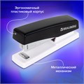 Степлер №24/6, 26/6 BRAUBERG "STYLE", до 25 листов, черный, 272747 272747