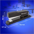 Степлер №24/6, 26/6 металлический BRAUBERG "Office", до 30 листов, черный, 228611 228611