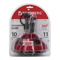 Канцелярский набор BRAUBERG "Микс", 10 предметов, вращающаяся конструкция, черно-красный, блистер, 231929 231929
