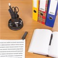 Канцелярский набор STAFF "Раунд", 13 предметов, круглое основание, вращающаяся конструкция, 230745 230745