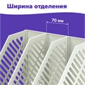 Лоток вертикальный для бумаг BRAUBERG "Office-Expert", 215 мм, 3 отделения, сборный, серый, 238018 238018