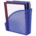 Лоток вертикальный для бумаг STAFF "Profit", 270х100х250 мм, сетчатый, полипропилен, синий, 237250 237250