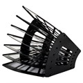 Лоток для бумаг веерный STAFF 7-ми секционный, 6 отделений, сетчатый, черный, 237023 237023