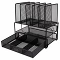 Органайзер многосекционный металлический BRAUBERG "Germanium", 335х228х335 мм, черный, 272474 272474