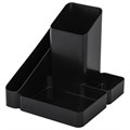 Подставка-органайзер BRAUBERG OFFICE STYLE, 4 отделения, 115х122х111 мм, черная, 238097 238097 - фото 228391