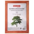 Рамка 15х20 см, дерево, багет 18 мм, BRAUBERG "Pinewood", красное дерево, стекло, подставка, 391217 391217