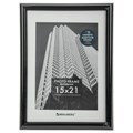 Рамка 15х21 см небьющаяся, багет 14 мм, пластик, BRAUBERG "Original", черная, 391228 391228