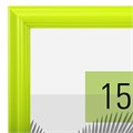 Рамка 15х21 см небьющаяся, багет 17,5 мм, пластик, BRAUBERG "Colorful", салатовая, 391243 391243