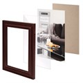 Рамка 15х21 см небьющаяся, багет 30 мм, МДФ, BRAUBERG "Herzog", цвет вишня, 391254 391254