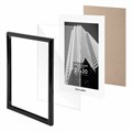 Рамка 21х30 см небьющаяся, багет 14 мм, пластик, BRAUBERG "Original", черная, 391229 391229