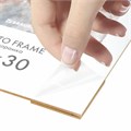 Рамка 21х30 см небьющаяся, КОМПЛЕКТ 3 шт., багет 29 мм, МДФ, BRAUBERG "Basic", белая, 391260 391260