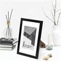 Рамка 21х30 см с паспарту 15х21 см небьющаяся, багет 20 мм, пластик, BRAUBERG "New Age", черная, 391275 391275