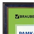 Рамка 21х30 см, пластик, багет 20 мм, BRAUBERG "HIT3", синий мрамор с двойной позолотой, стекло, 390988 390988