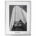 Рамка 30х40 см небьющаяся, багет 12 мм, пластик, BRAUBERG "Original", серебристая, 391232 391232