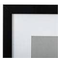 Рамка 30х40 см с паспарту 21х30 см небьющаяся, багет 20 мм, пластик, BRAUBERG "New Age", черная, 391277 391277