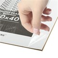 Рамка 30х40 см с паспарту 21х30 см небьющаяся, багет 20 мм, пластик, BRAUBERG "New Age", черная, 391277 391277