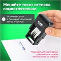 Датер-мини месяц цифрами, для банка, оттиск 20х3,8 мм, синий, TRODAT 4810 BANK, корпус черный 230717