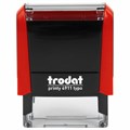 Штамп самонаборный 3-стр, 38х14 мм, синий, TRODAT 4911P4/DB, корпус КРАСНЫЙ, КАССА В КОМПЛЕКТЕ, 43217 238364