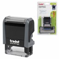 Штамп самонаборный 3-стр, 38х14 мм, синий, TRODAT 4911P4/DB, корпус СЕРЫЙ, КАССА В КОМПЛЕКТЕ, 43214 238363