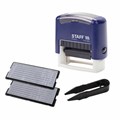 Штамп самонаборный 4-строчный STAFF, оттиск 48х18 мм, "Printer 8052", КАССЫ В КОМПЛЕКТЕ, 237424 237424