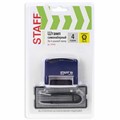 Штамп самонаборный 4-строчный STAFF, оттиск 48х18 мм, "Printer 8052", КАССЫ В КОМПЛЕКТЕ, 237424 237424