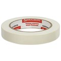 Клейкая лента малярная креппированная 19 мм х 50 м (реальная длина!), профессиональная, BRAUBERG, 228085 228085