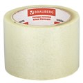 Клейкая лента упаковочная, 72 мм х 66 м, прозрачная, толщина 45 микрон, BRAUBERG, 440077 440077
