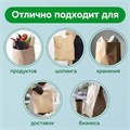 Крафт-пакет бумажный 12х8х24 см, КОМПЛЕКТ 100 шт., плотность 90 г/м2, LAIMA ECO CRAFT, 609682 609682