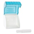 Диспенсер для бытовой туалетной бумаги LAIMA, тонированный голубой, 605043 605043