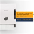Диспенсер для полотенец в рулонах LAIMA PROFESSIONAL ECO (H1), механический, с рычагом, белый, ABS-пластик, 606549 606549