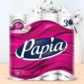 Бумага туалетная бытовая, спайка 32 шт., 3-слойная (32х16,8 м), PAPIA, белая, 5080734 112052