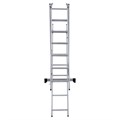 Лестница-трансформер 3-х секционная 3х7 ступеней, высота 4,5 м (3 секции по 1,9 м), нагрузка 150 кг, алюминий, НОВАЯ ВЫСОТА, 1230307 604885