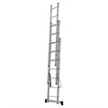 Лестница-трансформер 3-х секционная 3х7 ступеней, высота 4,5 м (3 секции по 1,9 м), нагрузка 150 кг, алюминий, НОВАЯ ВЫСОТА, 1230307 604885