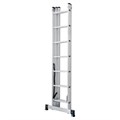 Лестница-трансформер 3-х секционная 3х7 ступеней, высота 4,5 м (3 секции по 1,9 м), нагрузка 150 кг, алюминий, НОВАЯ ВЫСОТА, 1230307 604885