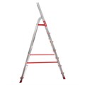 Стремянка алюминиевая 7 стандартных ступеней 9 см, площадка 1,5 м, нагрузка 225 кг, вес 7 кг, НОВАЯ ВЫСОТА, 3110107 602931