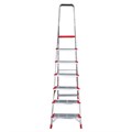 Стремянка алюминиевая 7 ШИРОКИХ СТУПЕНЕЙ 13 см, площадка 1,5 м, нагрузка 225 кг, вес 8 кг, НОВАЯ ВЫСОТА, 3117107, 5110107/3117107 604887