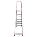 Стремянка алюминиевая 7 ШИРОКИХ СТУПЕНЕЙ 13 см, площадка 1,5 м, нагрузка 225 кг, вес 8 кг, НОВАЯ ВЫСОТА, 3117107, 5110107/3117107 604887