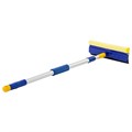 Окномойка LAIMA, алюминиевая телескопическая ручка 76-125 см, рабочая часть 25 см (стяжка, губка, ручка), для дома и офиса, 601493 601493