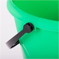 Ведро 10 л, без крышки, пластиковое, пищевое, с глянцевым узором, цвет зеленый, мерная шкала, LAIMA, 603893 603893